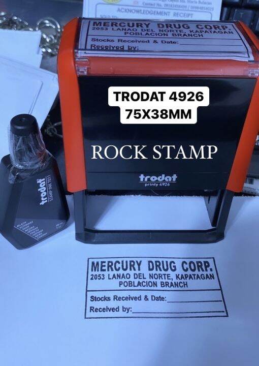 Trodat Personalized Self Inking Stamp Lazada Ph