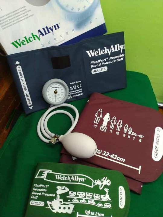 Welch Allyn Durashock BP Aneroid Sphygmomanometer DS44 With 3 Cuffs