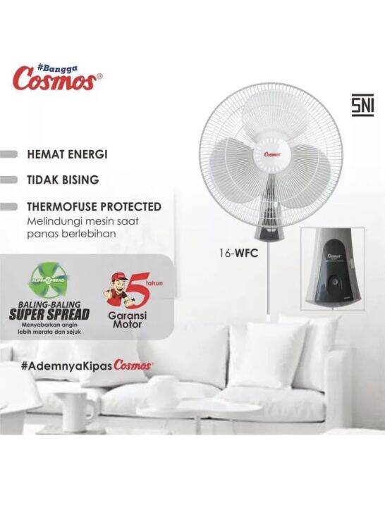 Cosmos Wall Fan Kipas Angin Dinding Inch Wfc Lazada Indonesia