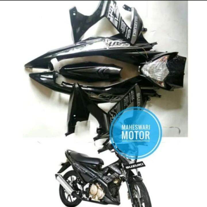 Fullset Body Halus Satria Fu Facelift Hitam Paket Fullset Body Halus