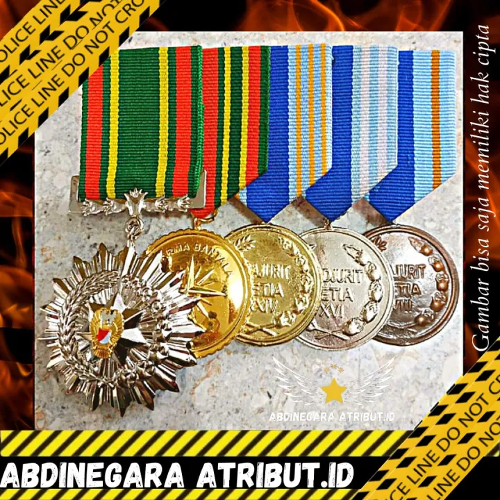 Satya Lencana TNI AD 8 16 24 Tahun Nararia Dharma Bantala Atribut