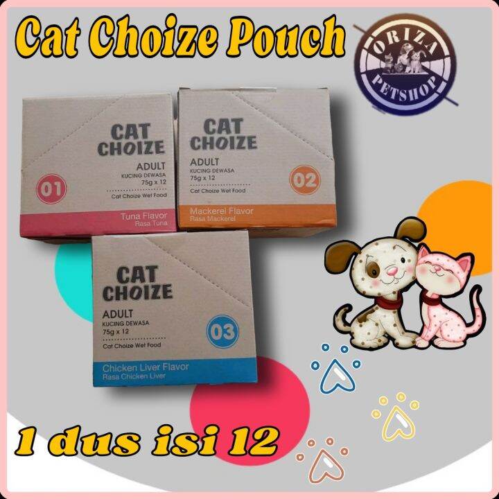 Wet Food Cat Choize Pouch Dus Isi Lazada Indonesia