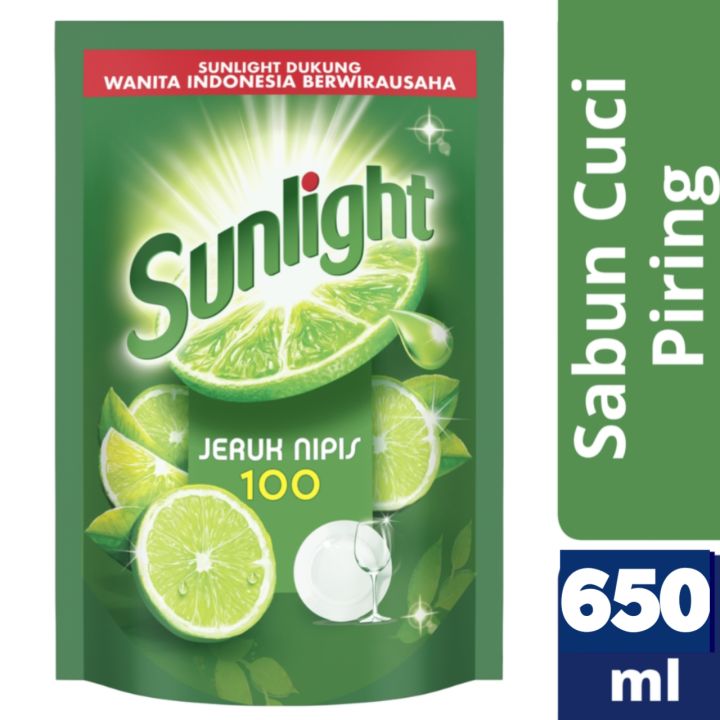 SUNLIGHT Sabun Cair Kemasan Isi Ulang 650ml Sunlight Sabun Cair