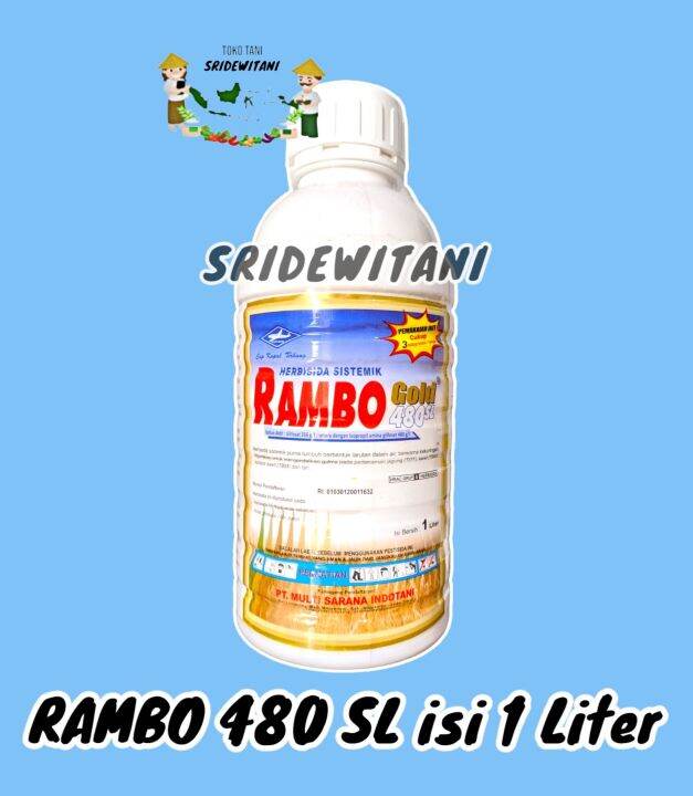 Rambo Sl Liter Obat Pembasmi Rumput Gulma Ampuh Lazada Indonesia