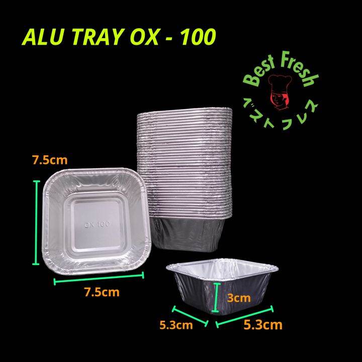 Aluminium Foil Tray 10 Pcs Wadah Cup Aluminium Ox 100 Lazada Indonesia