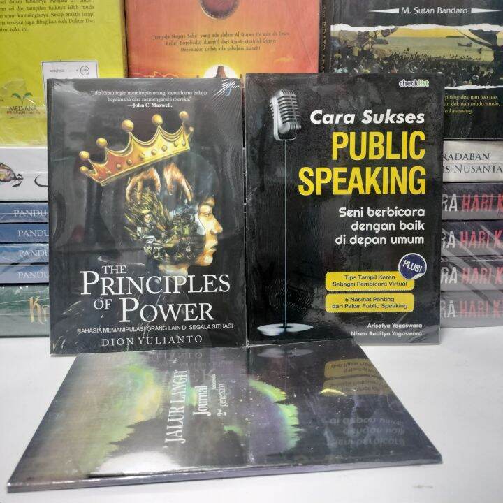 Paket 3 Buku The Principles Of Power Public Speaking Dan Jalur Langit