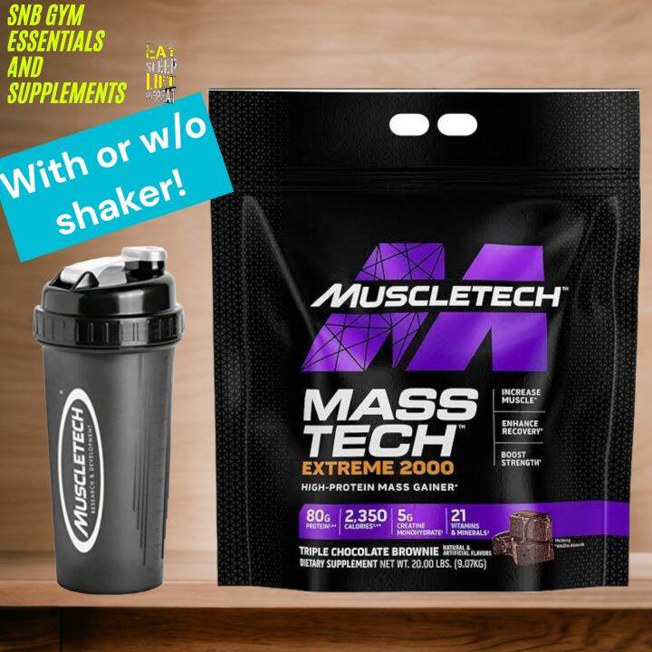 Muscletech MassTech Extreme 2000 20lbs With Or W O Shaker FREE SnB GyM