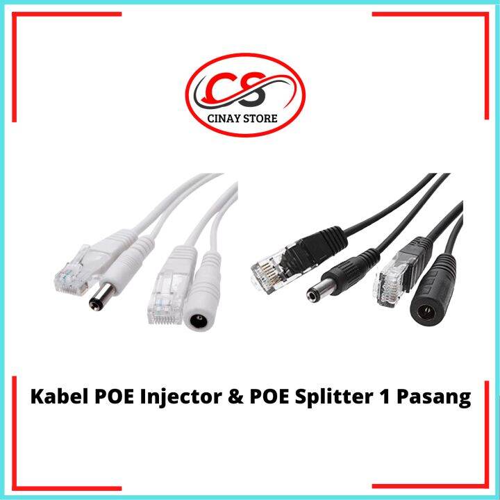 Kabel Poe Injector Poe Splitter Set Kabel Poe Set Pasang