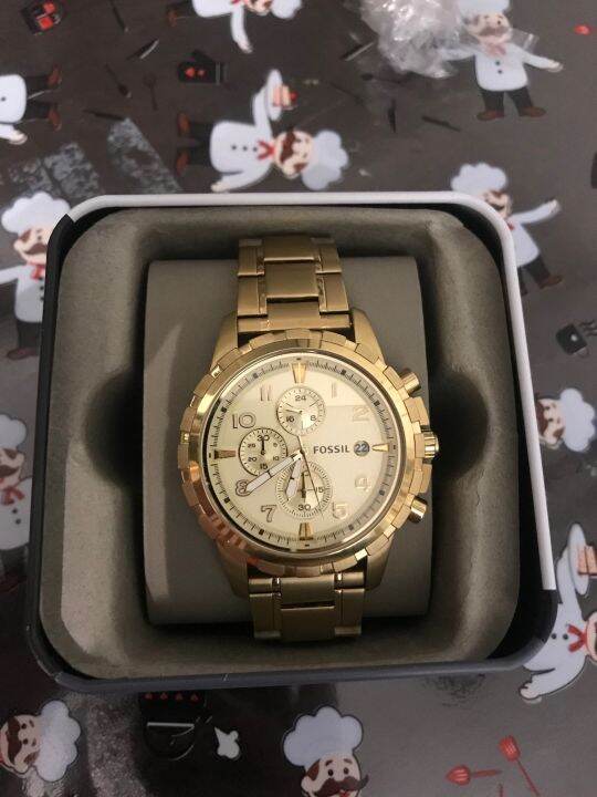 Preloved Fossil Dean Chronograph Gold Tone Stainless Steel Mens