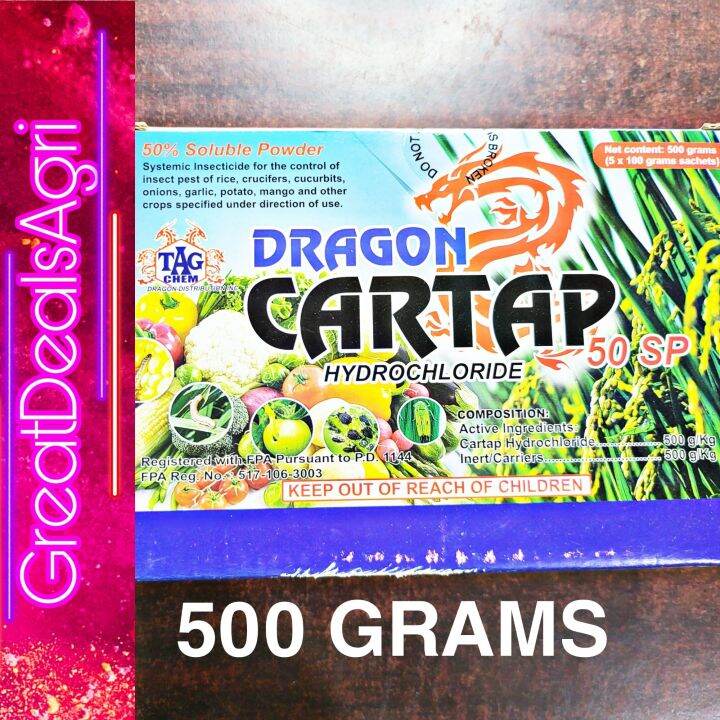 CARTAP HYDROCHOLORIDE 50 SP 500 GRAMS TAGCHEM DRAGON DISTRIBUTION INC