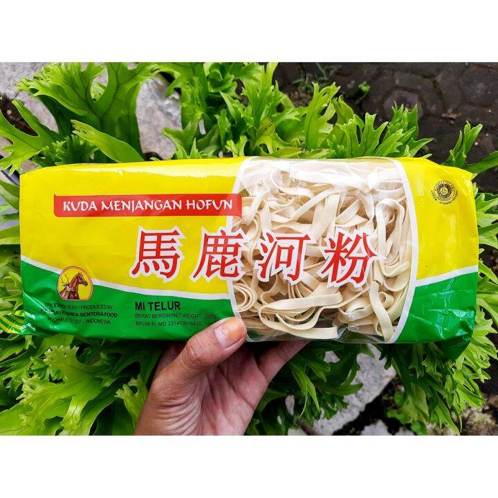 New Hofun Mie Telur Mie Lebar Kuda Menjangan 200G Lazada Indonesia