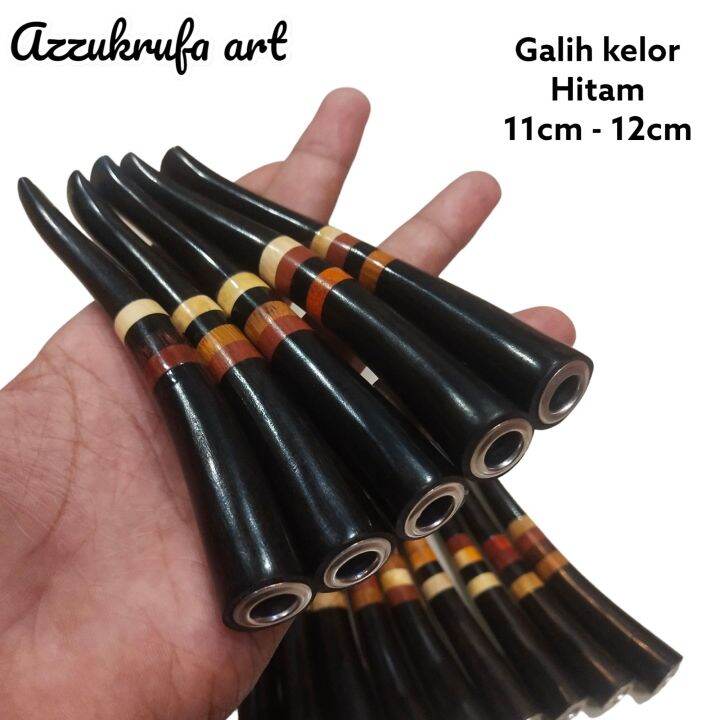 Once Pipa Roko Kayu Galih Kelor Hitam Kombinasi 12 Cm Lazada Indonesia