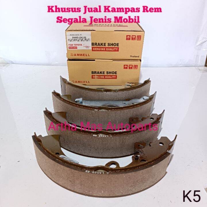 KAMPAS REM BELAKANG FORTUNER HILUX DOUBLE CABIN BRAKE SHOE FORTUNER