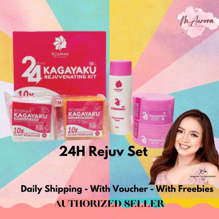 Rosmar Kagayaku 24 Hours Rejuvenating Set Original With Freebie