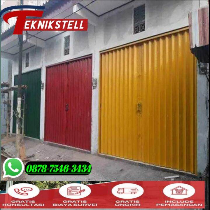 Folding Gate Galvalum Anti Karat Slat 0 5mm Pintu Warung Pintu Ruko