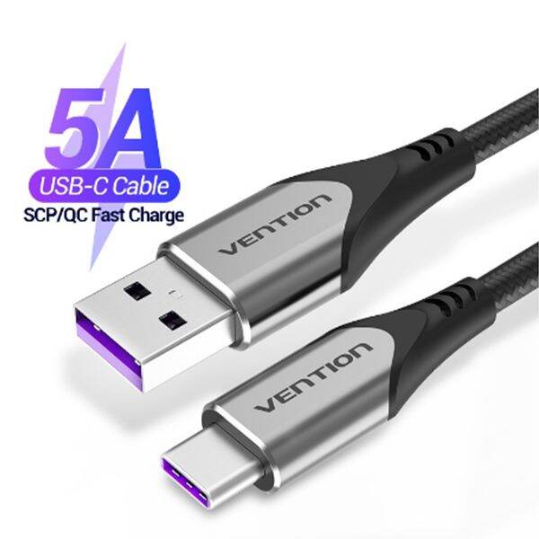 Vention 5A Max Type C Fast Charging Cable Nylon For Huawei Android