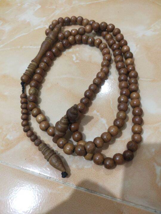 Tasbih Kayu Kelor Emas Butir Ukuran Mm Lazada Indonesia