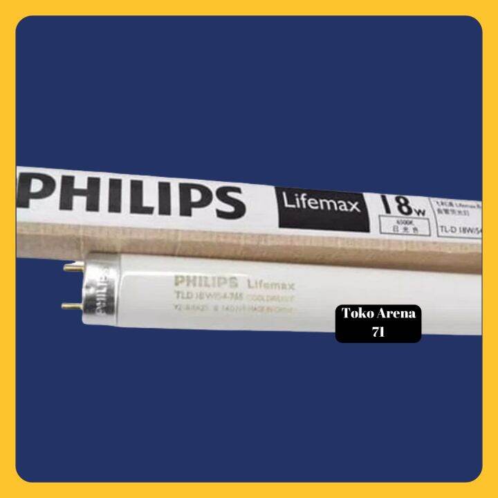 LAMPU TL NEON PANJANG PHILIPS LIFEMAX TL 18W 18 WATT 18WATT NEON TL D