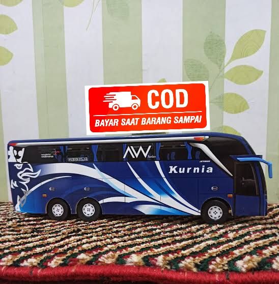 Minibus Miniatur Bus Bis Mainan Kurnia Aw Lampu Lazada Indonesia