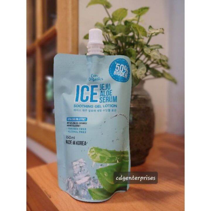 Ever Organics Ice Jeju Serum Soothing Gel Ml Lazada Ph