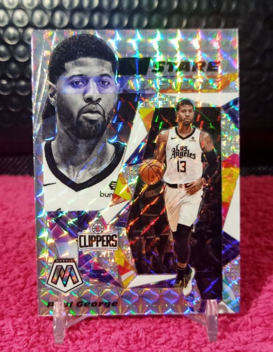 NBA Cards Paul George Los Angeles Clippers Mosaic Stare Masters Inserts