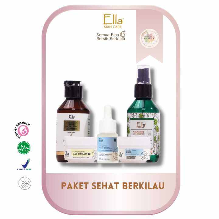 Ella Skincare Paket Sehat Berkilau Untuk Kulit Sensitif Kemerahan