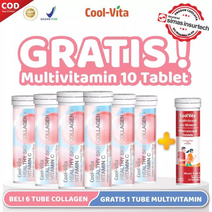 Ready Coolvita Paket Cerah Bersinar Collagen Beauty Drink Botol