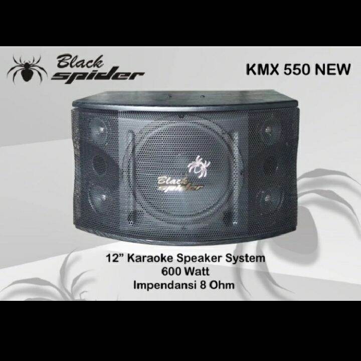 Speaker Pasif Karaoke Black Spider Kmx Set Buah Lazada Indonesia