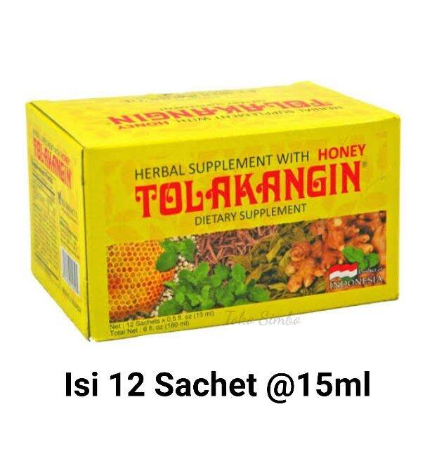 12 Sachet Tolak Angin Madu Sirup Herbal Tradisional Mengatasi