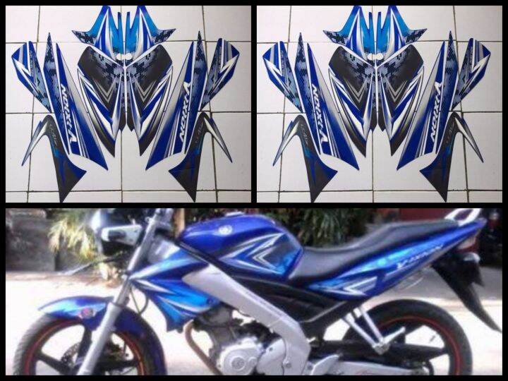 Sticker Striping Lis Les Body Motor Yamaha Vixion Biru