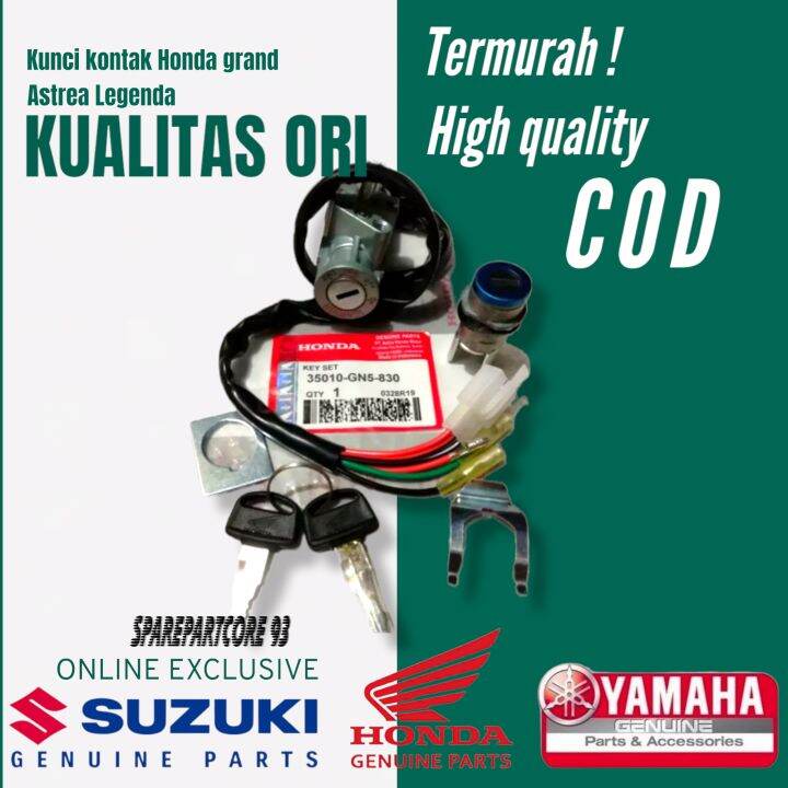 Original Kunci Kontak Set Honda Grand Astrea Legenda Key Set Honda