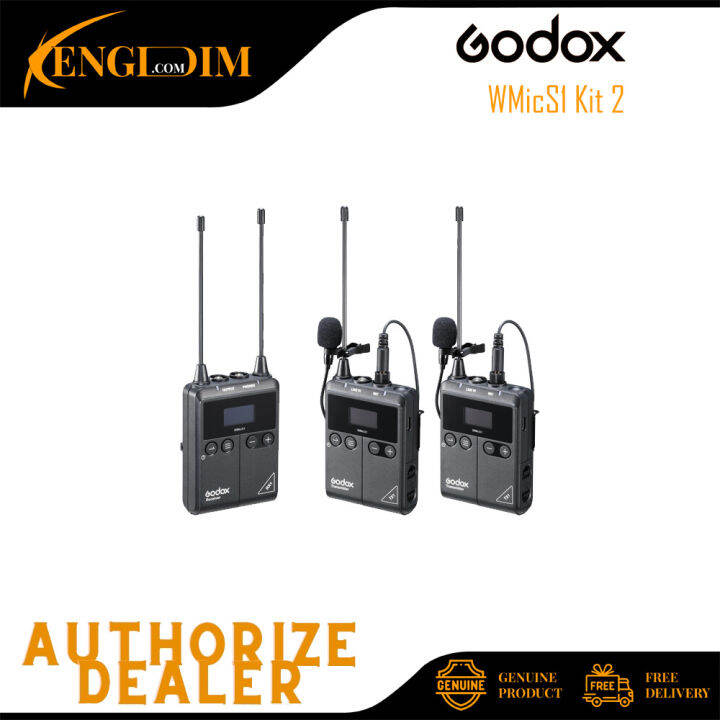 Godox Wmics Kit Two Person Camera Mount Wireless Omni Lavalier