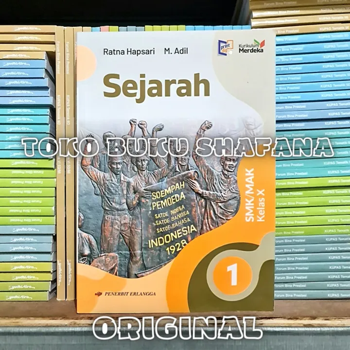 Buku Sejarah Kelas 1 X 10 SMK Erlangga Kurikulum Merdeka KURMER