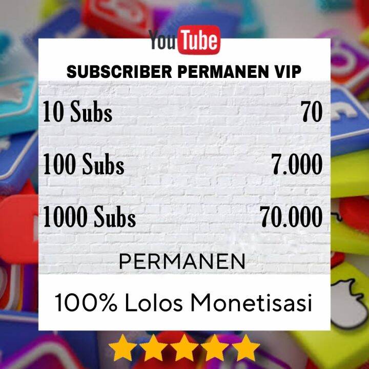 SUBSCRIBER YOUTUBE PERMANEN UNTUK MONETISASI Lazada Indonesia