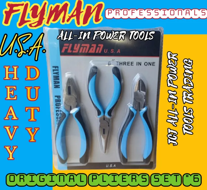 Pliers Set Original Flyman Usa Pliers Long Nose Plier Cutter Plier