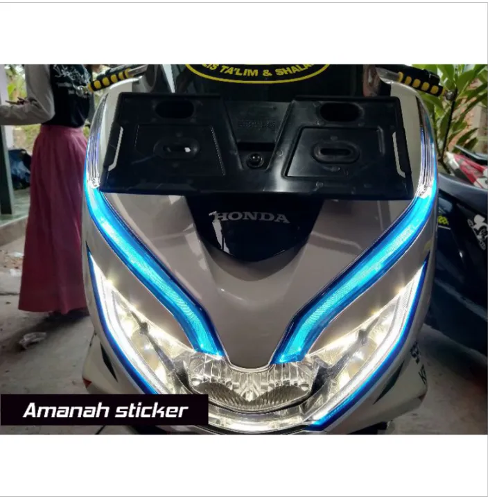 Stiker Alis Pcx Warna Polos Sticker Lampu Alis Atas Bawah Pcx