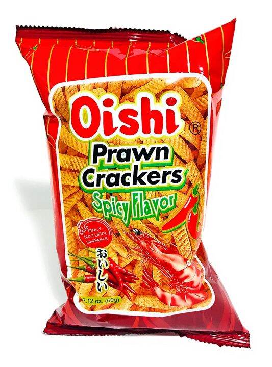 Oishi Prawn Crackers Spicy Flavor G Lazada Co Th