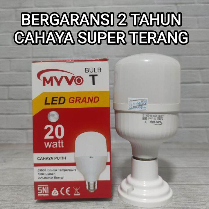 Myvo Grand Lampu Led T Bulb Capsule W Watt Bohlam Bergaransi