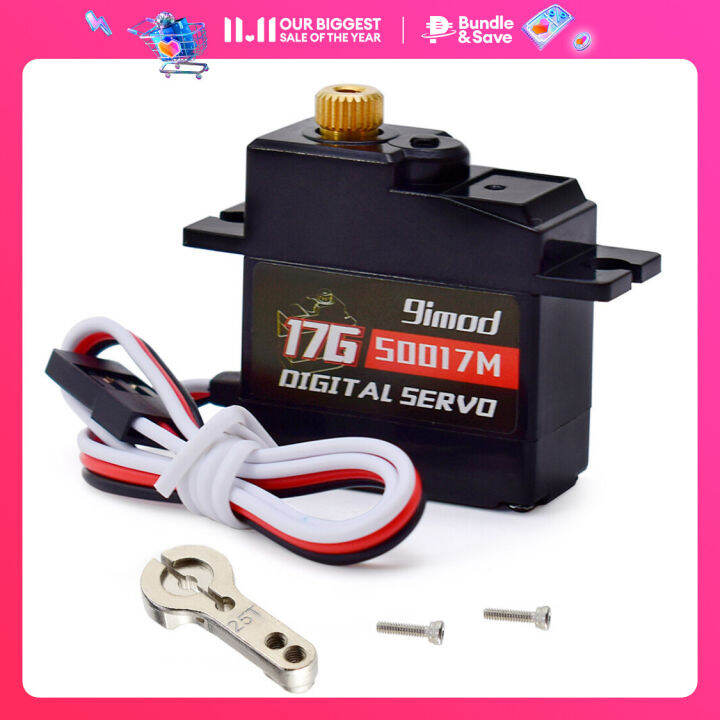 9imod S0017M 17g Servo Metal Gear 1 8KG Micro Mini Digital Servo For 1