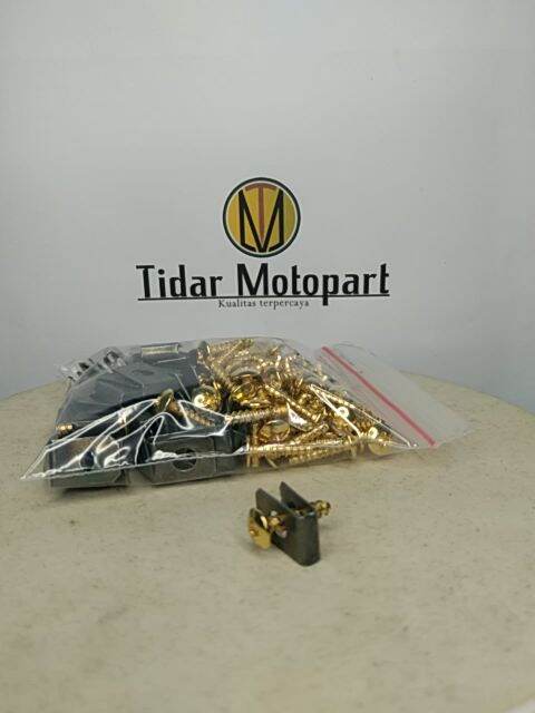 1 Pak Baut Klip Vario Beat 4x16 Gold Baut Klip Honda Semua Jenis