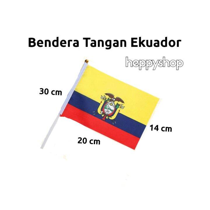 Bendera Tangan Stik Pawai Negara Ekuador Ecuador Lazada Indonesia