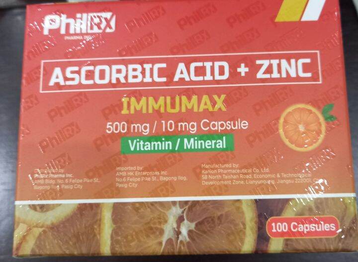 Ascorbic Acid Zinc Immumax Mg Mg Capsules By S Lazada Ph