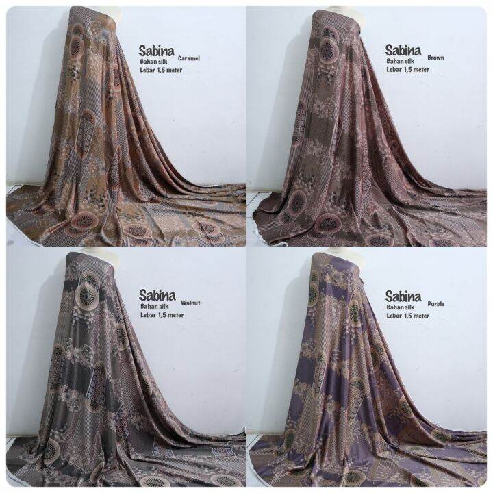 Kain Silk Motif Sabina Kain Seragaman Harga Persetengah Meter