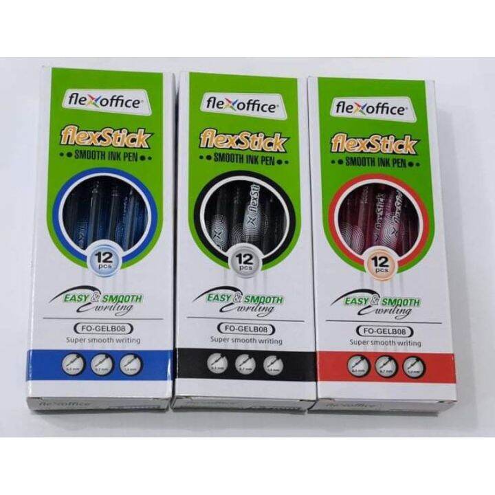 Flexoffice Flexstick Mm Smooth Ink Pen Fo Gelb Pcs Per Box