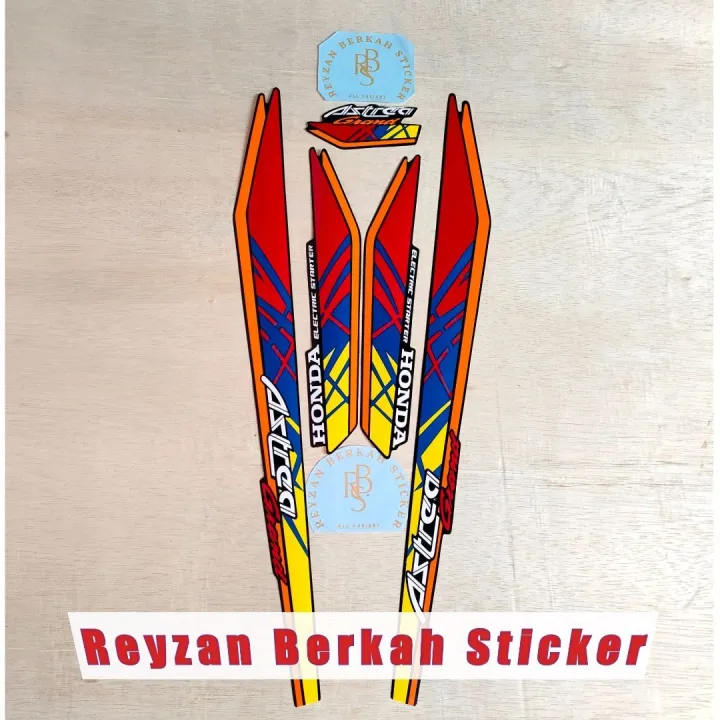 Stiker Striping Les Lis Bodi Motor Honda Astrea Grand Bulus