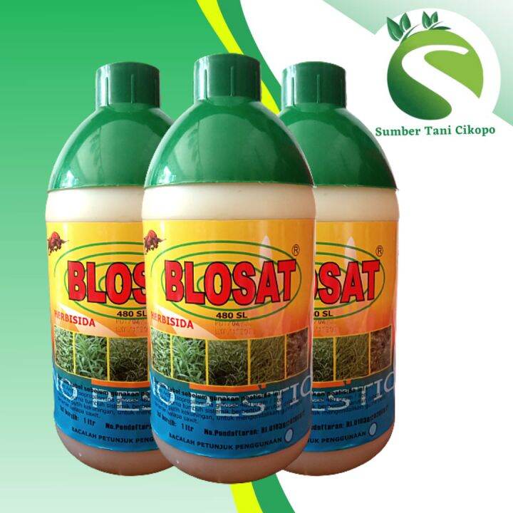 Racun Rumput Herbisida Sistemik Glifosat BLOSAT 480 SL 1 Liter Lazada