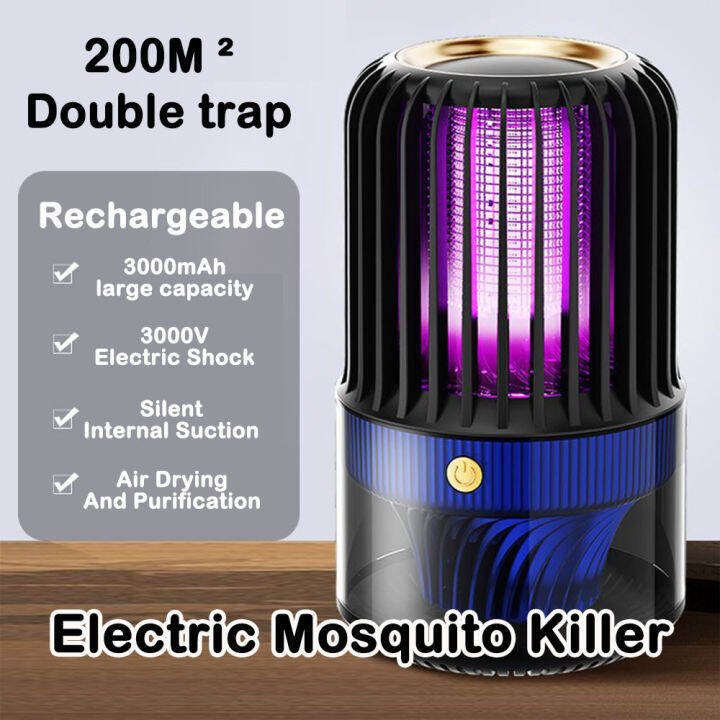 Rechargeable Electric Shock Mosquito Killer Lamp Portable Usb Mosquito