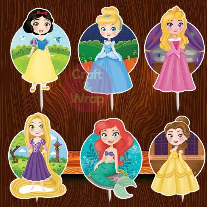 Disneyy Princess Cupcake Topper Pcs Lazada Ph