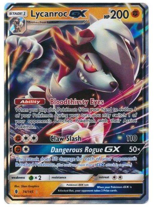 Lycanroc Gx Ultra Rare Sun Moon Guardians Rising Lazada Ph