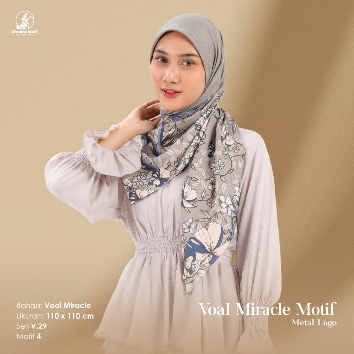 Hijab Jilbab Segi Empat Umama Scarf Voal Miracle V 29 Lazada Indonesia